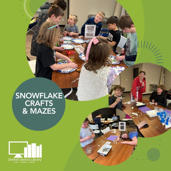 3 picture collage of teens and kids making crafts