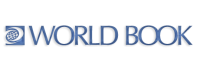 World Book blue text database logo