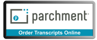 text reads: parchment, order transcripts online
