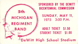 Advertisement for the 5th Regiment Band