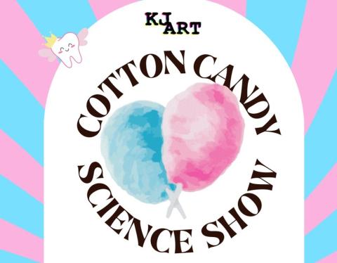 blue and pink cotton candy