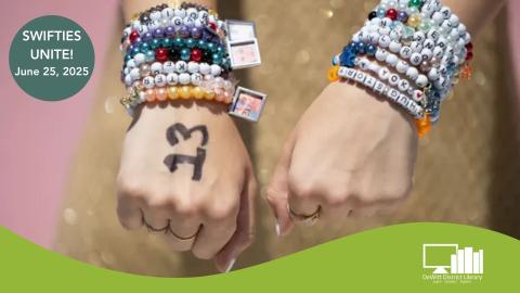 Hands with friendship bracelets