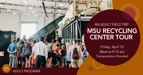 Group touring the MSU Recycling Center
