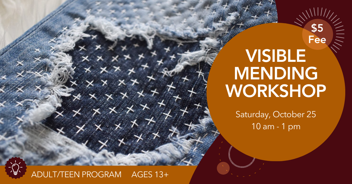 Photo showing one example of visible mending